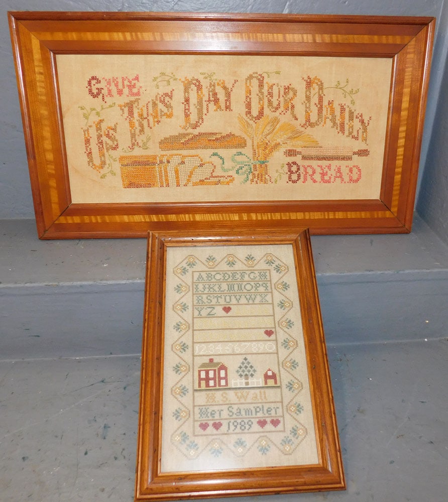 2 Framed Needleworks (1 of 4)