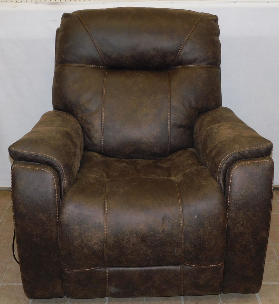 Upholstered electric recliner by America signature inc (1 of 5)