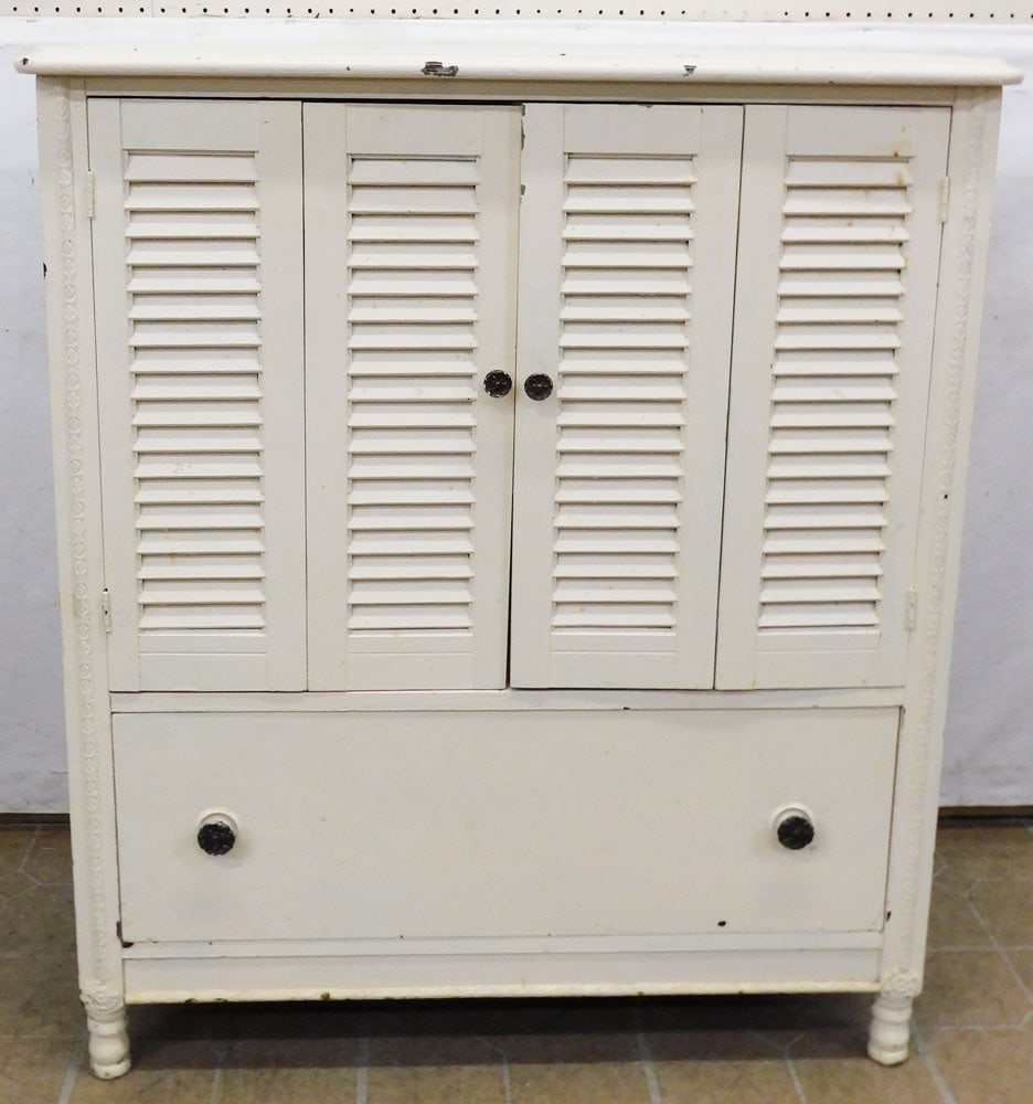 Painted shutter door chifforobe (1 of 3)