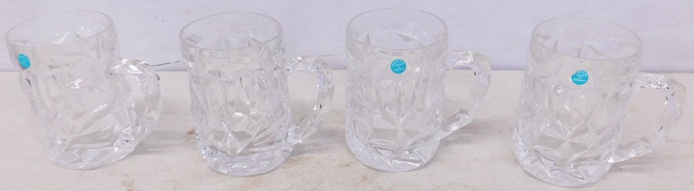 4 Glass Mugs by Tiffany & Co. (1 of 3)