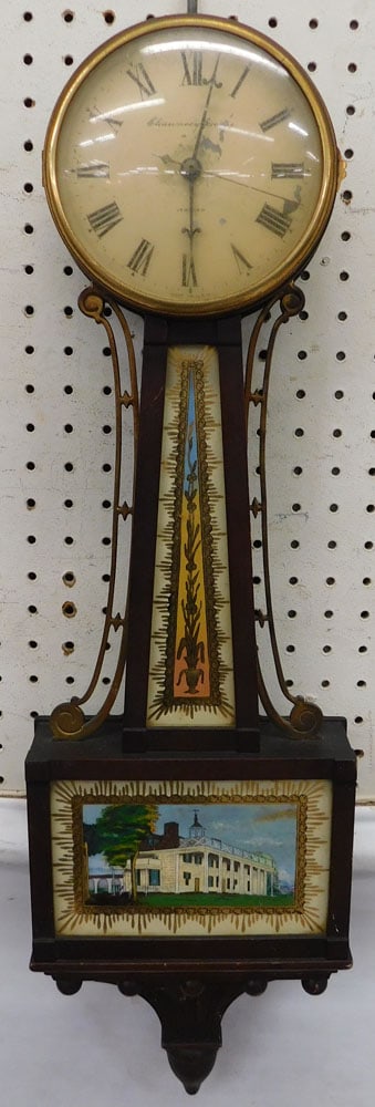Mahogany Electric Banjo Clock (1 of 5)