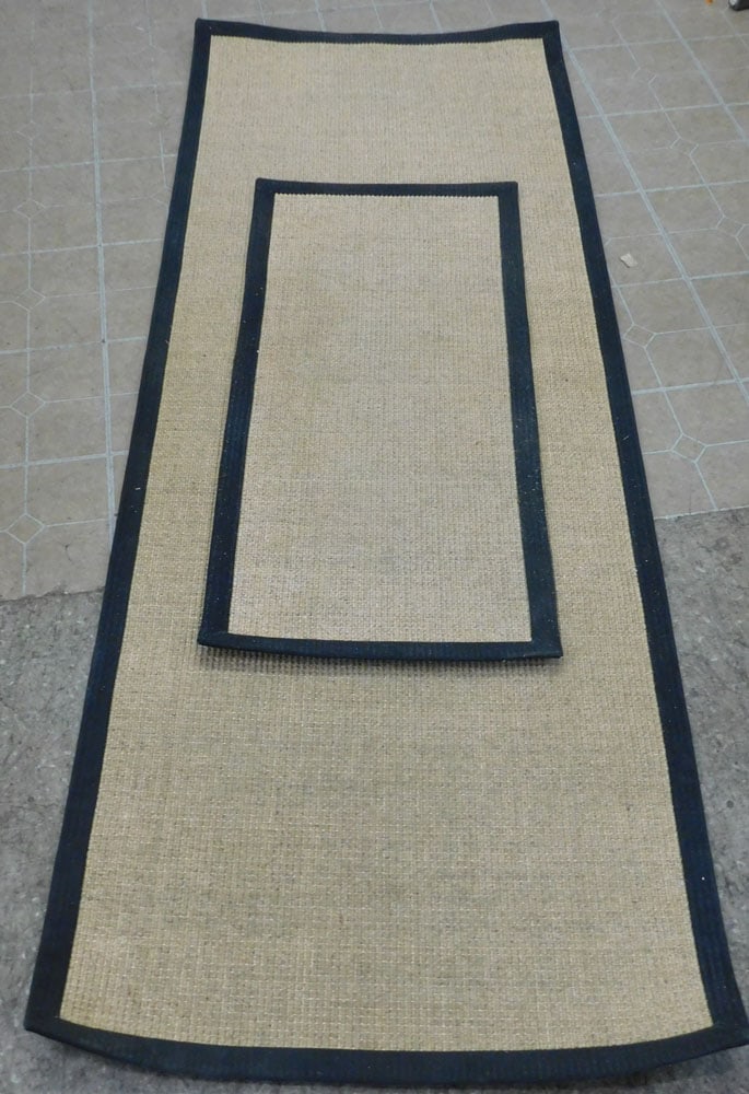 4' 2" x 1' 11" & 8' 4" x 3' 1" Sisal Rugs: 4' 2" x 1' 11" & 8' 4" x 3' 1" Sisal Rugs . ALL DESCRIPTIONS AND ANY CONDITION STATEMENT GIVEN BY LANGSTON AUCTION GALLERY ARE STRICTLY OPINIONS AND LANGSTON'S SHALL HAVE NO RESPONSIBILITY FOR ERRORS