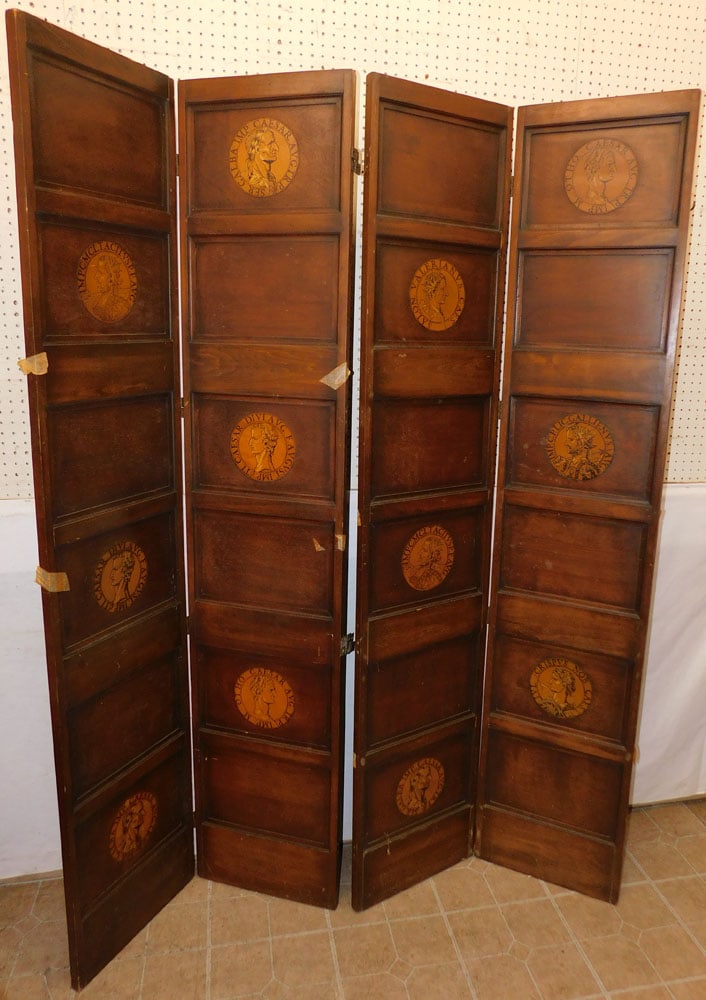 4 Panel Painted Room Divider (1 of 4)