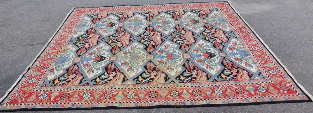 12' 3" x 15' 6" Hand Woven Tribal Rug (1 of 7)