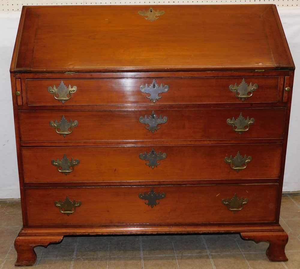 19th Century Cherry Slant Front Desk (1 of 8)