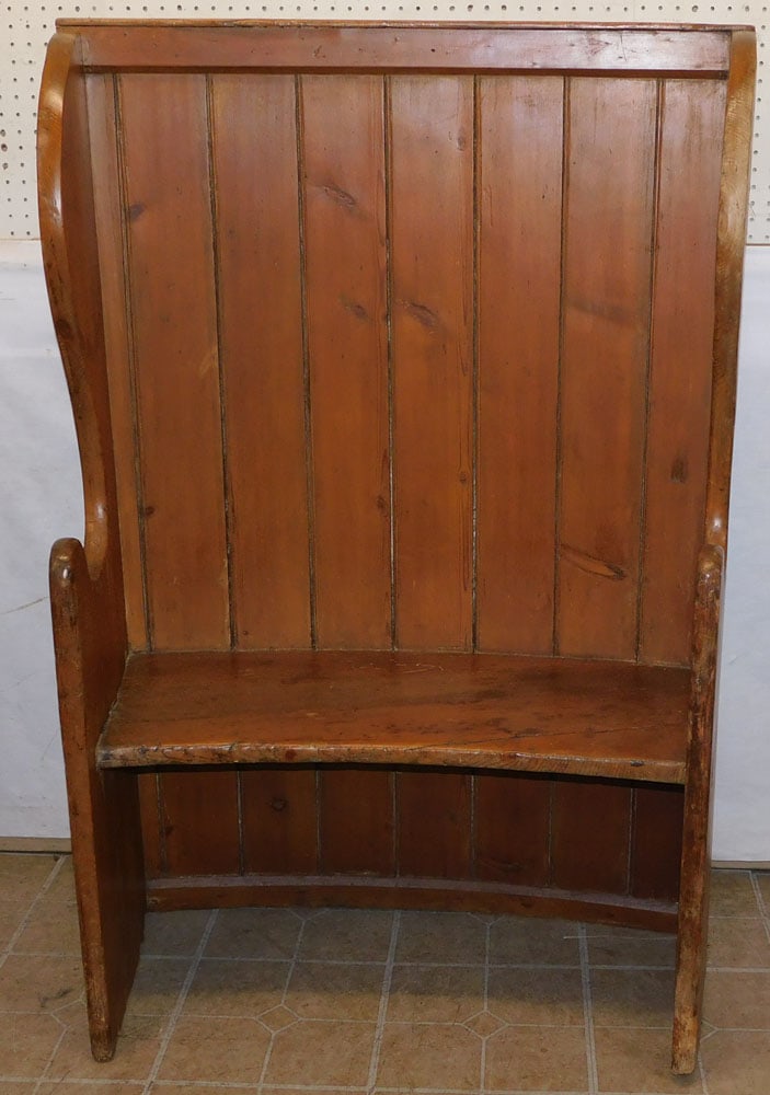 19th Century Pine Settle (1 of 5)