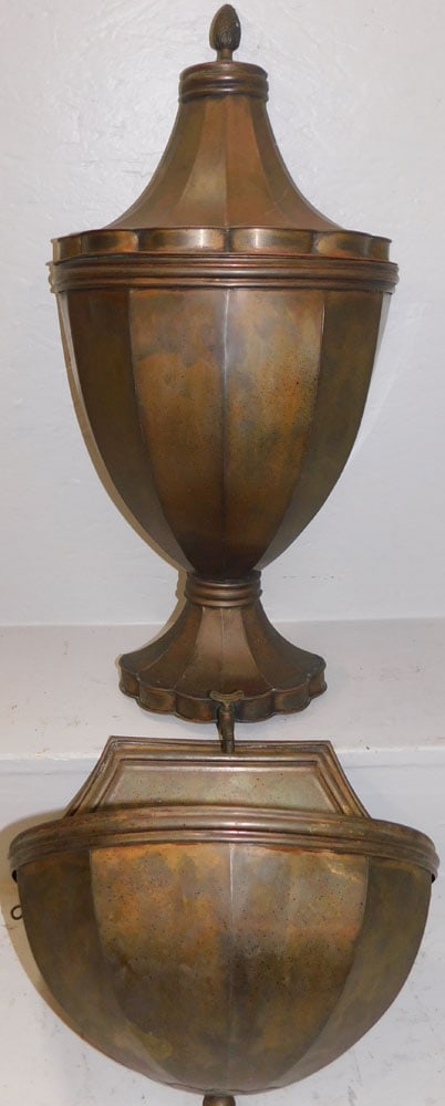 3 Part Antique Brass Italian Lava Bowl (1 of 7)