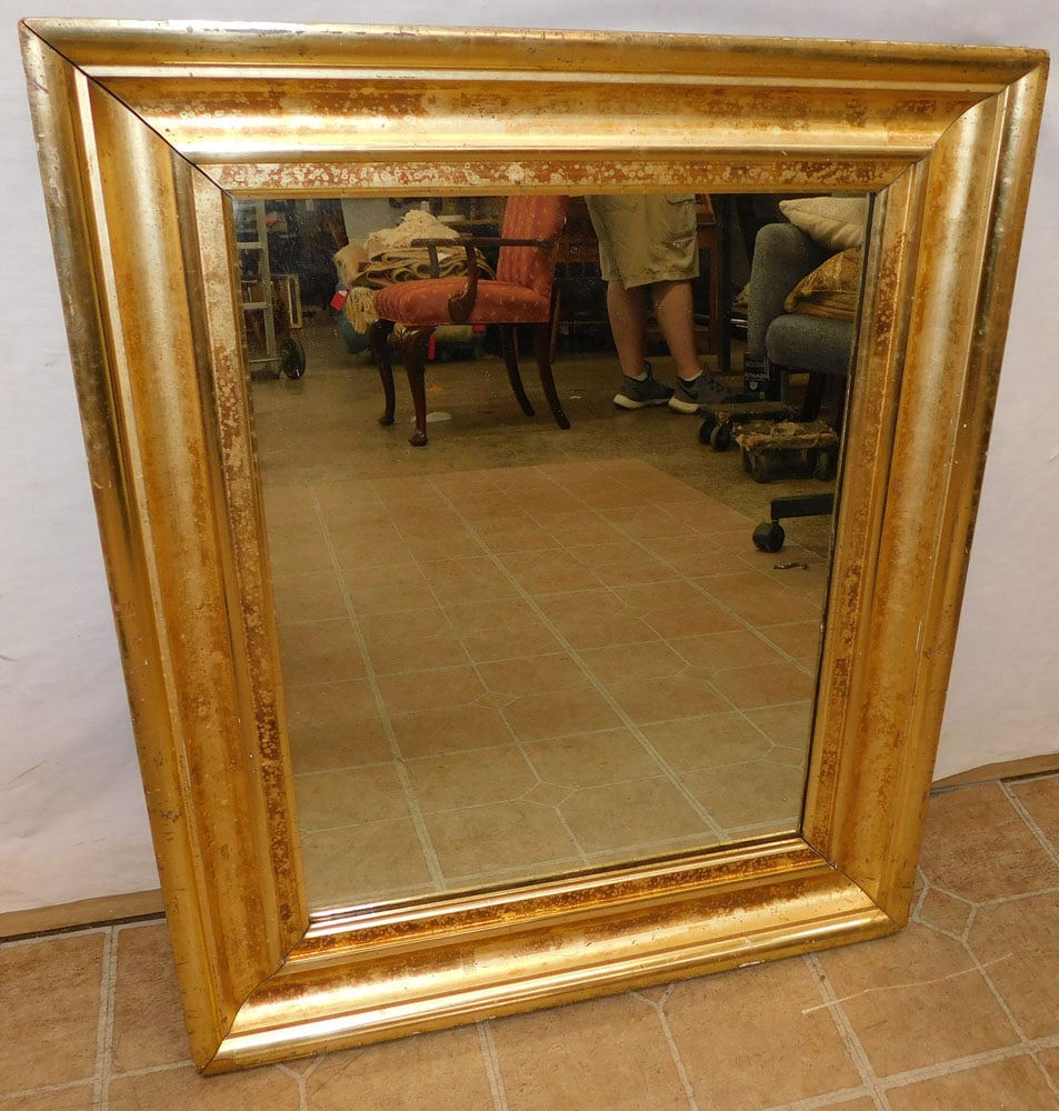 Antique Gilded Frame Mirror (1 of 3)