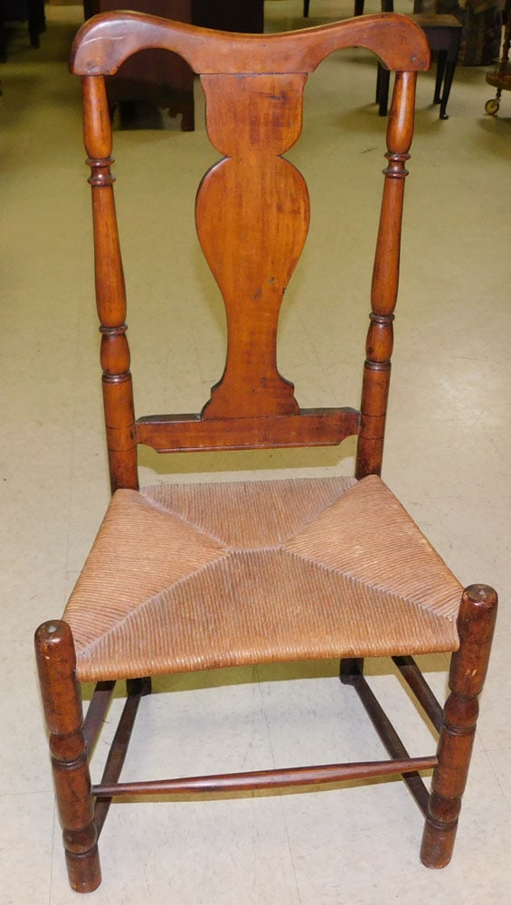 19th Century New England Barrister Back Side Chair: 19th Century New England Barrister Back Side Chair. 37" H ALL DESCRIPTIONS AND ANY CONDITION STATEMENT GIVEN BY LANGSTON AUCTION GALLERY ARE STRICTLY OPINIONS AND LANGSTON'S SHALL HAVE NO RESPONSIBILI