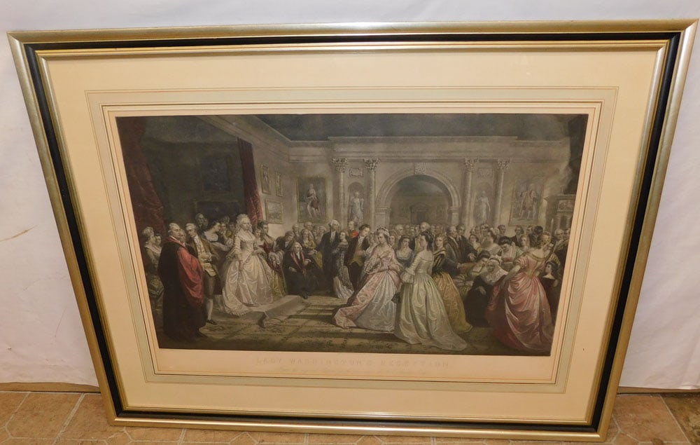 Large Framed Print of Lady Washington's Reception (1 of 4)