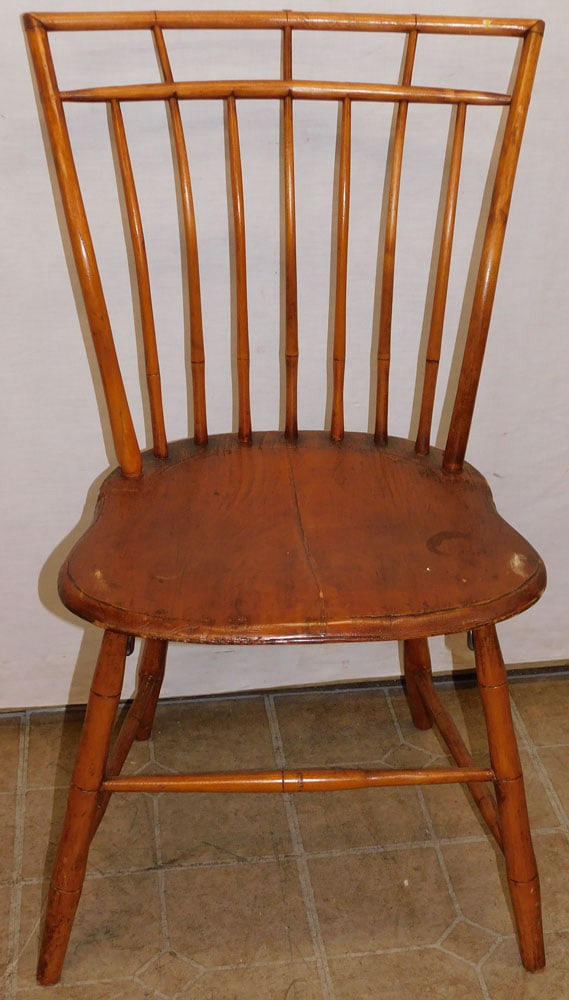19th Century Maple Bird Cage Windsor Side Chair (1 of 4)