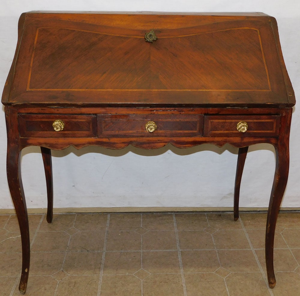 18th Century French Walnut Inlaid Ladies Desk (1 of 9)