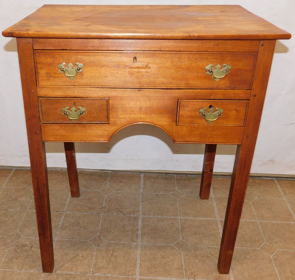19th Century American Birch 3 Drawer Work stand (1 of 4)