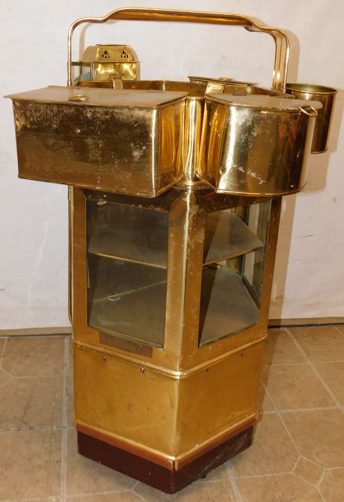 Vintage Brass Asian Street Vendor Noodle Cart (1 of 3)