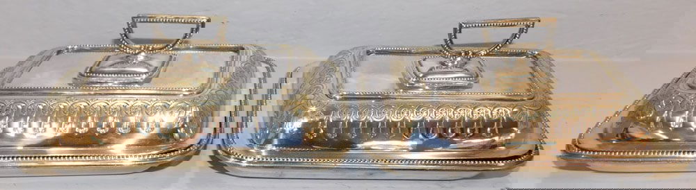 Pair of Silverplated Vegetable Covered Dishes (1 of 4)