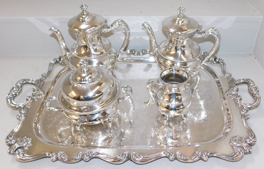 5 Pieces of Ornate Silverplate (1 of 10)