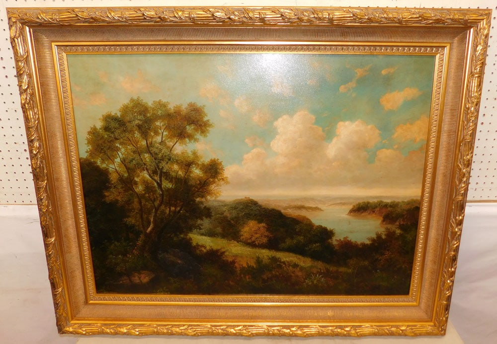 Large Framed Oil on Canvas Signed by Artist (1 of 7)
