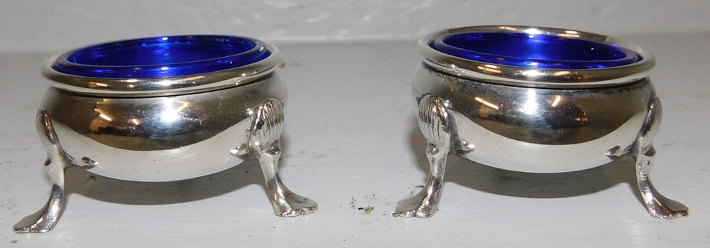 2 Sterling Cobalt Blue Glass Master Salts (1 of 4)
