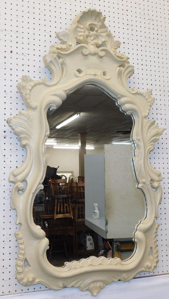 Painted Ornate Frame French Style Mirror (1 of 5)