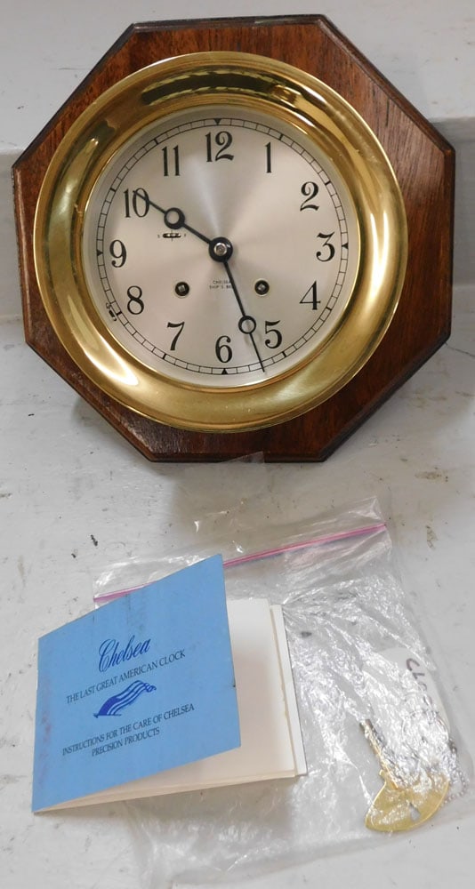 Brass Chelsea Ship's Bell Clock (1 of 3)