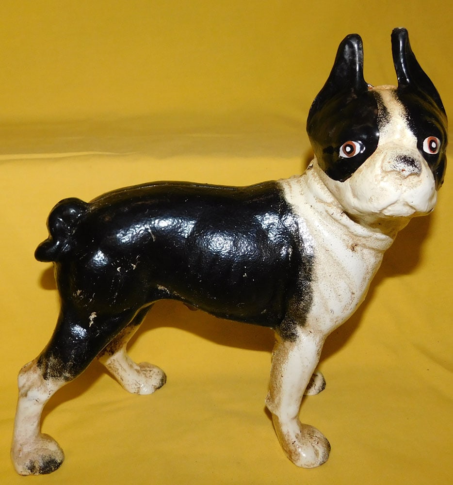 Painted Cast Iron Boxer Door Stop (1 of 3)