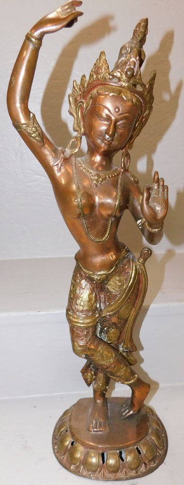 Bronze Sculpture of Oriental Lady (1 of 4)