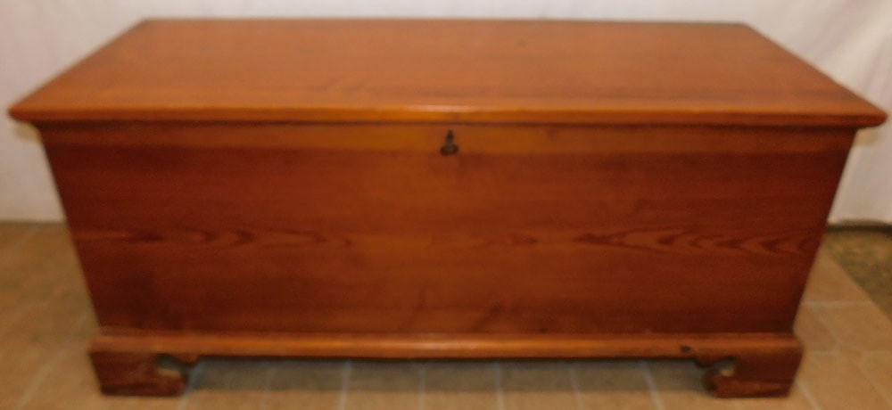 Antique Heart Pine Blanket Chest (1 of 6)