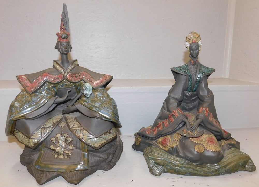 Pair of Oriental Lladro Figurines (1 of 4)