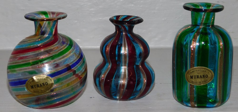 3 Murano Glass Vases (1 of 3)