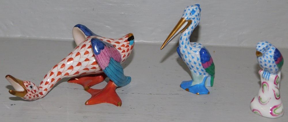 3 Herend Porcelain Figurines (1 of 4)