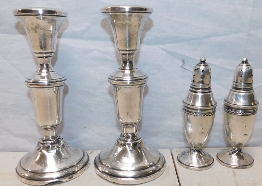Lot of Sterling Weighted Items (1 of 3)