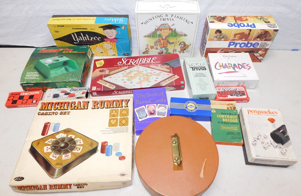 Lot of Vintage Games: Lot of Vintage Games. "ALL DESCRIPTIONS AND ANY CONDITION STATEMENT GIVEN BY LANGSTON AUCTION GALLERY ARE STRICTLY OPINIONS AND LANGSTON'S SHALL HAVE NO RESPONSIBILITY FOR ERRORS OR OMISSIONS. THE ABS
