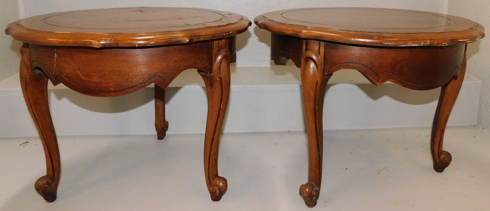 2 Cherry French Provincial Stands (1 of 3)