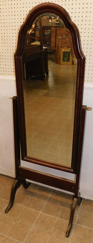 Cherry Framed Cheval Mirror (1 of 3)