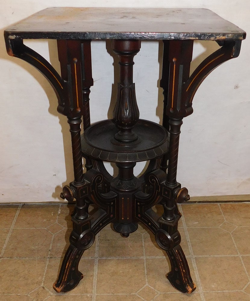 antique walnut victorian stand (1 of 4)