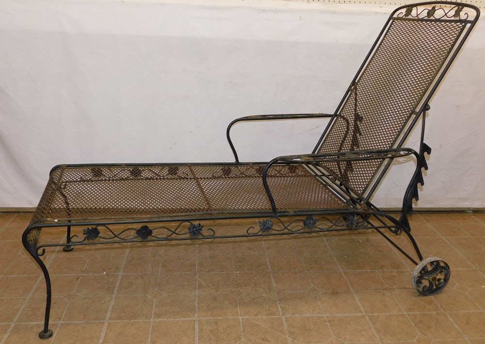 wrought iron chase: wrought iron chase . 61" L 39 H "ALL DESCRIPTIONS AND ANY CONDITION STATEMENT GIVEN BY LANGSTON AUCTION GALLERY ARE STRICTLY OPINIONS AND LANGSTON'S SHALL HAVE NO RESPONSIBILITY FOR ERRORS OR OMISSION