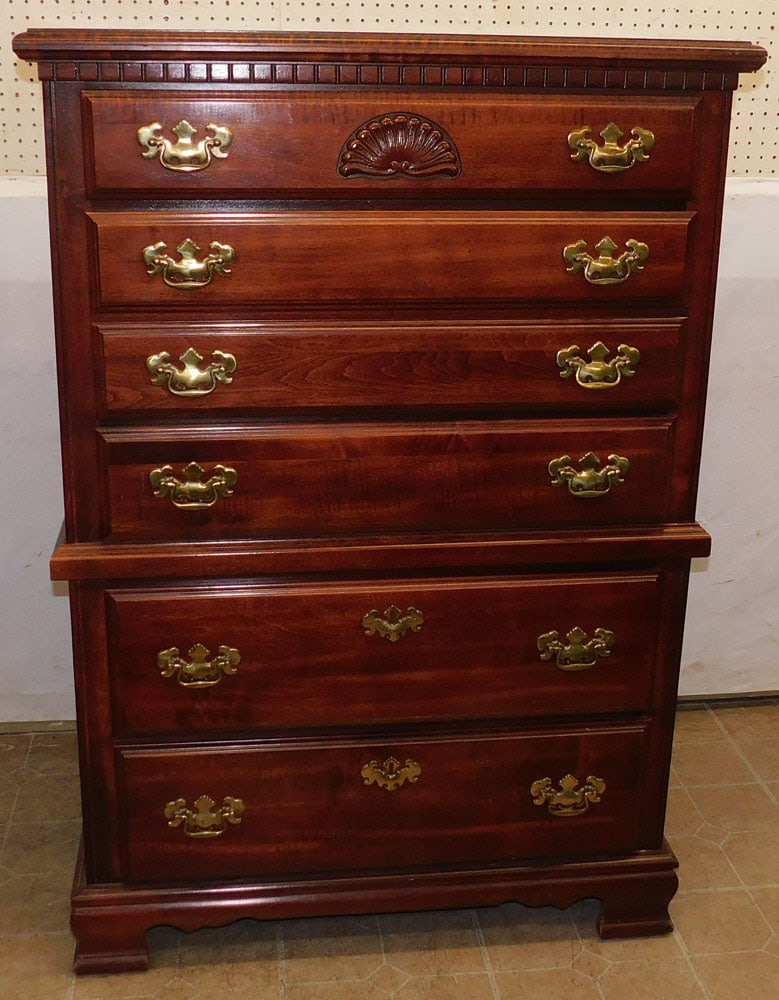 cherry 6 drawer chest (1 of 5)