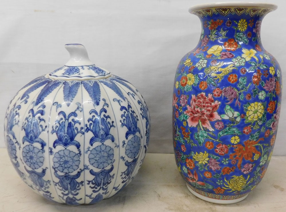 oriental porcelain melon jar and vase (1 of 6)