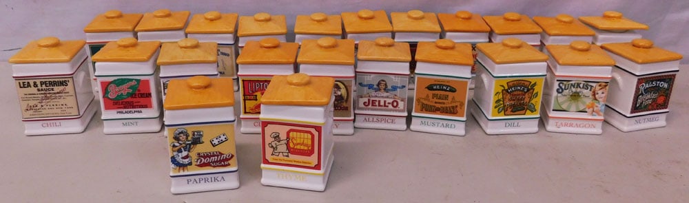the country store porcelain spice jar collection (1 of 3)