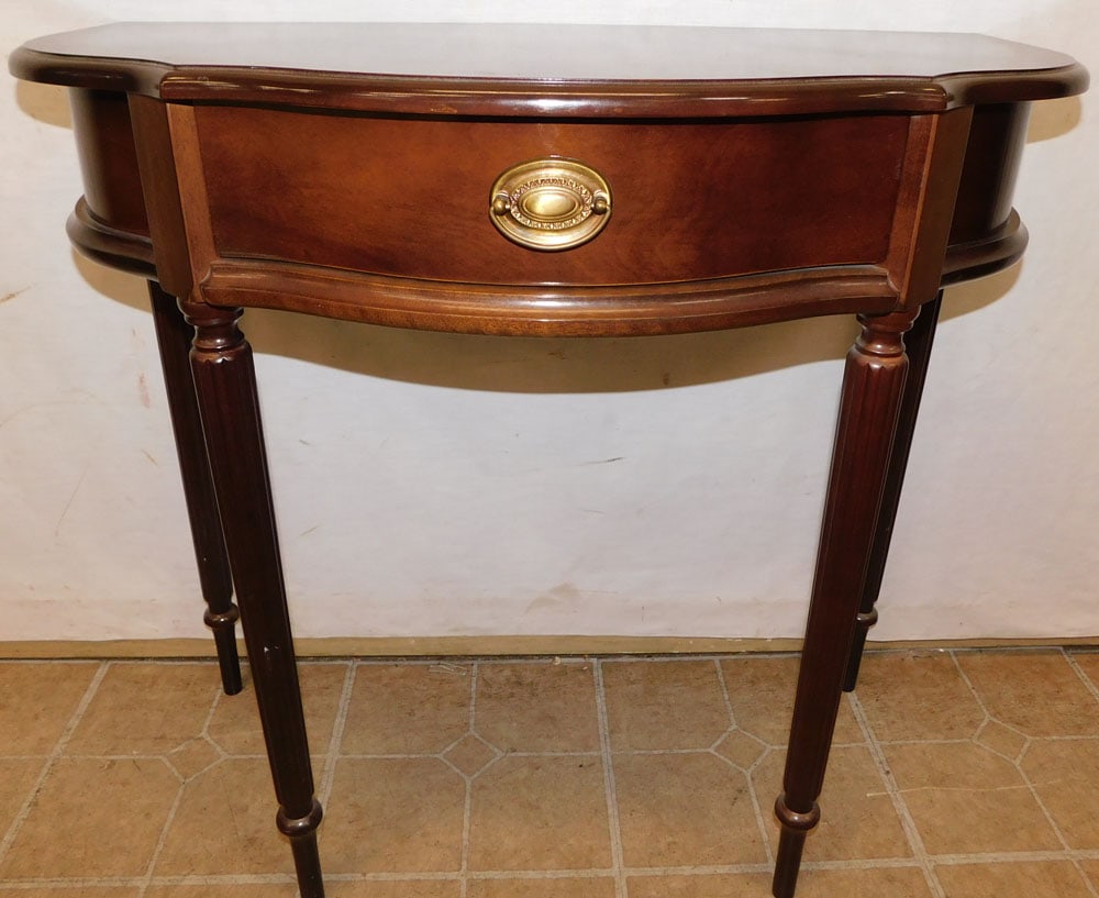 cherry one drawer console (1 of 4)