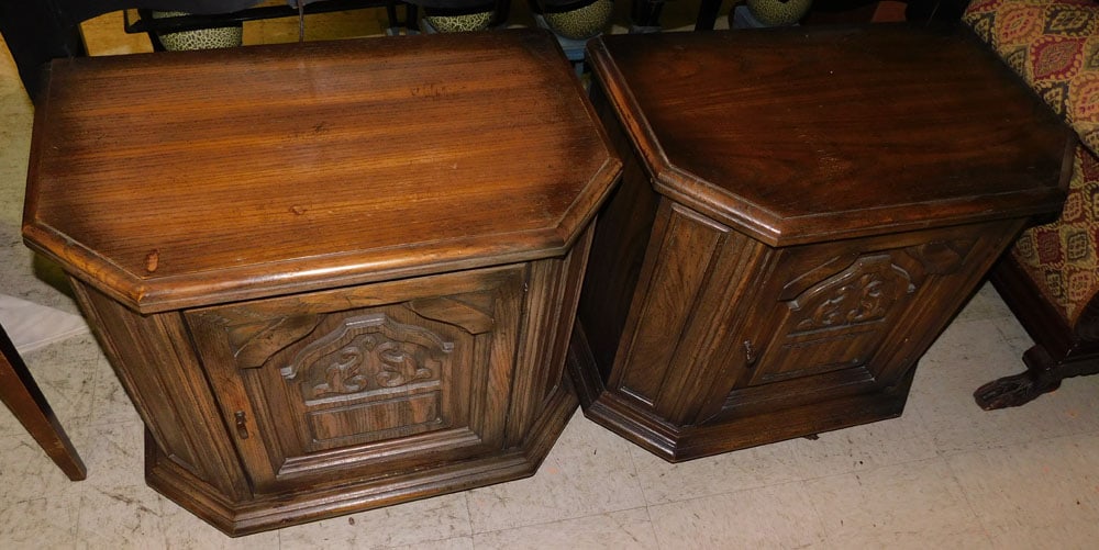 pair chestnut night stands (1 of 3)
