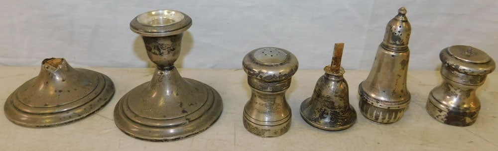 Lot of Sterling Weighted Items, (Some As Is) (1 of 3)