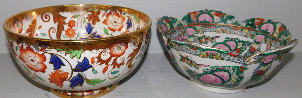 English Porcelain Bowl & Oriental Porcelain Bowl (1 of 4)