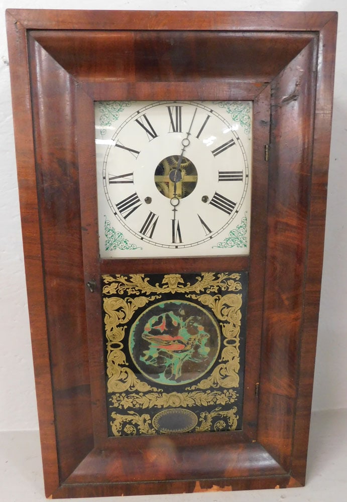 Antique Mahogany Ogee Clock (1 of 5)