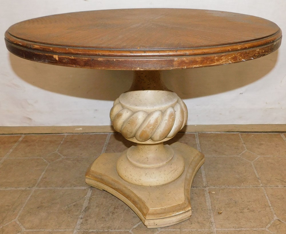 Round Walnut Stand (1 of 2)