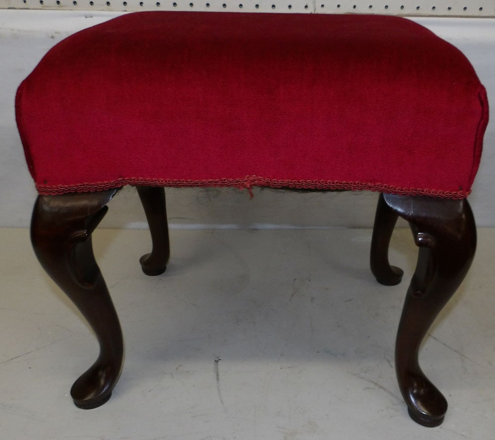 Mahogany Queen Anne Style Stool (1 of 3)