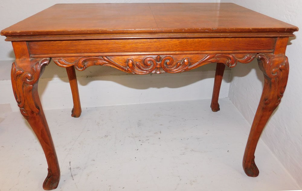 Carved Walnut Tea Table (1 of 3)