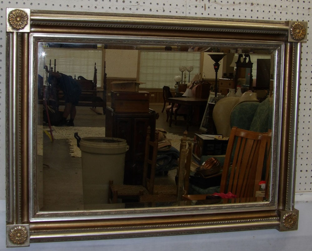 Silver Gilded Frame Bevel Edge Mirror (1 of 3)