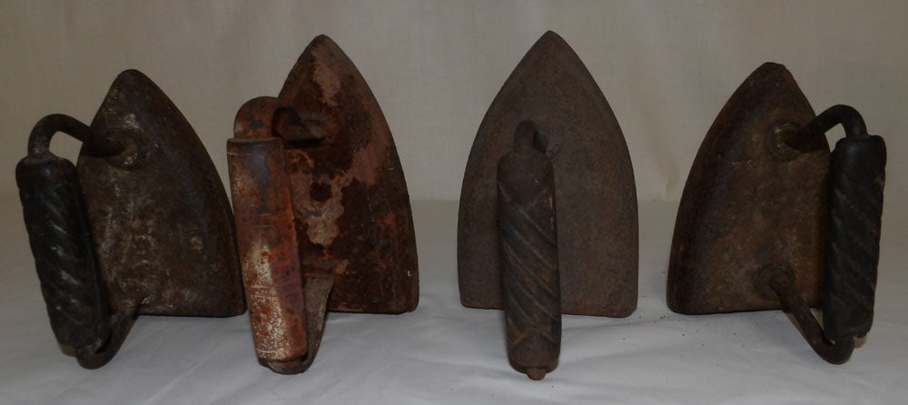 Lot of Antique Cast Flat Irons (1 of 2)