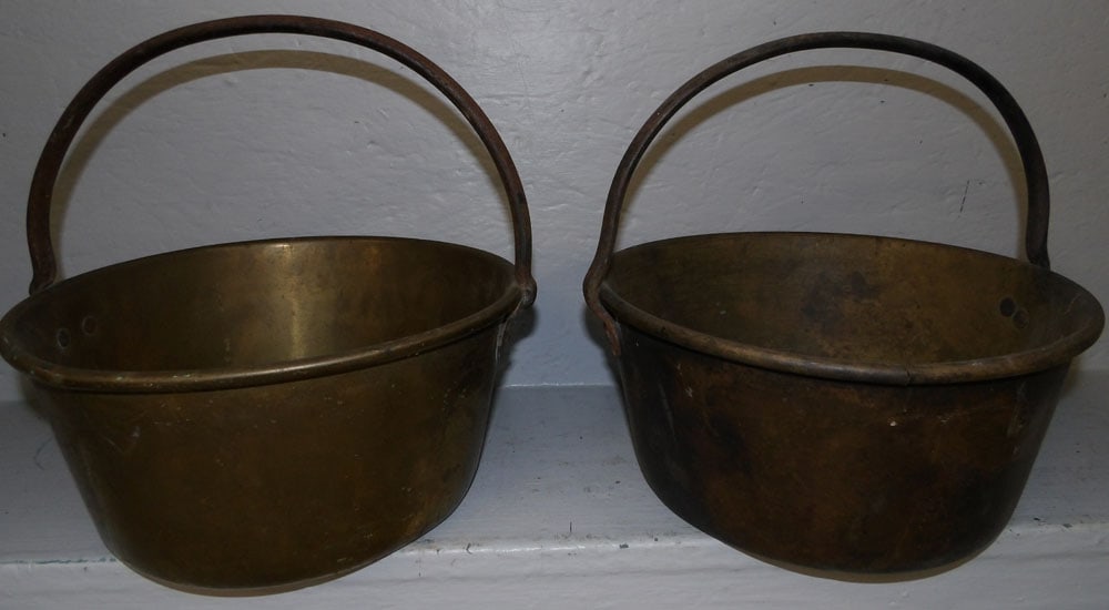 2 Antique Brass Jelly Buckets (1 of 4)